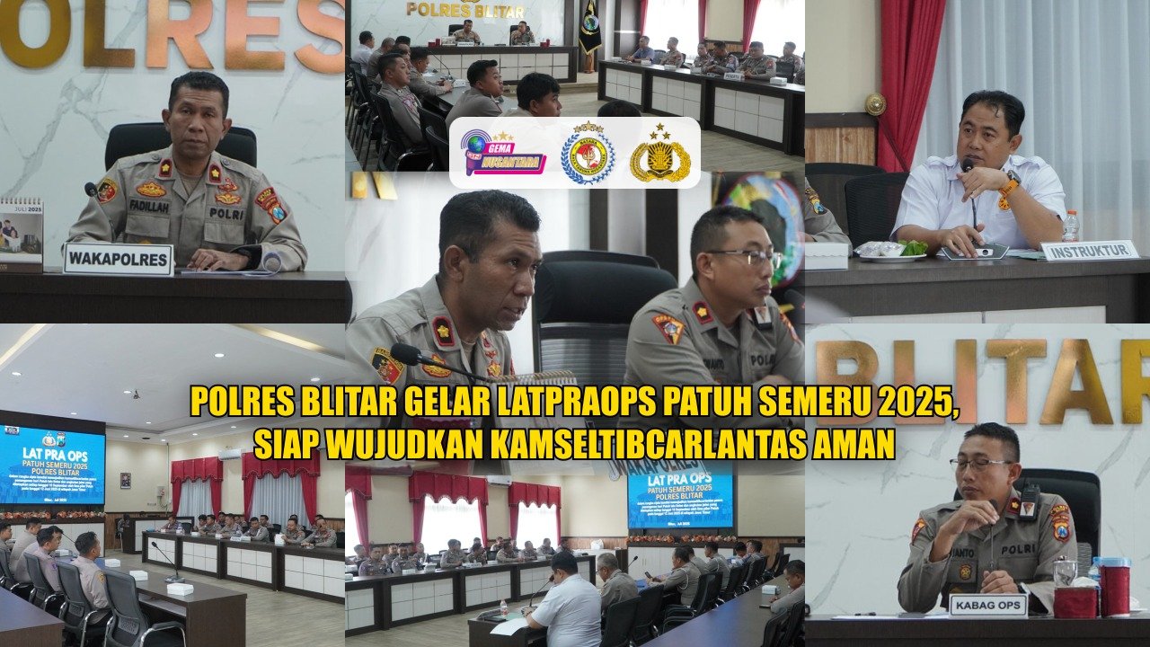 Polres Blitar Gelar Latpraops Patuh Semeru 2025, Siap Wujudkan Kamseltibcarlantas Aman