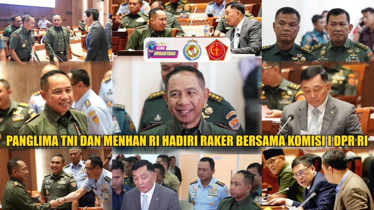 Panglima TNI dan Menhan RI Hadiri Raker Bersama Komisi I DPR RI