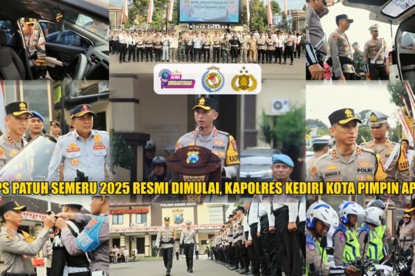 OPS PATUH SEMERU 2025 RESMI DIMULAI, KAPOLRES KEDIRI KOTA PIMPIN APEL.