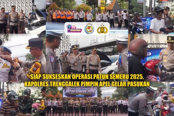 Siap Sukseskan Operasi Patuh Semeru 2025, Kapolres Trenggalek Pimpin Apel Gelar Pasukan