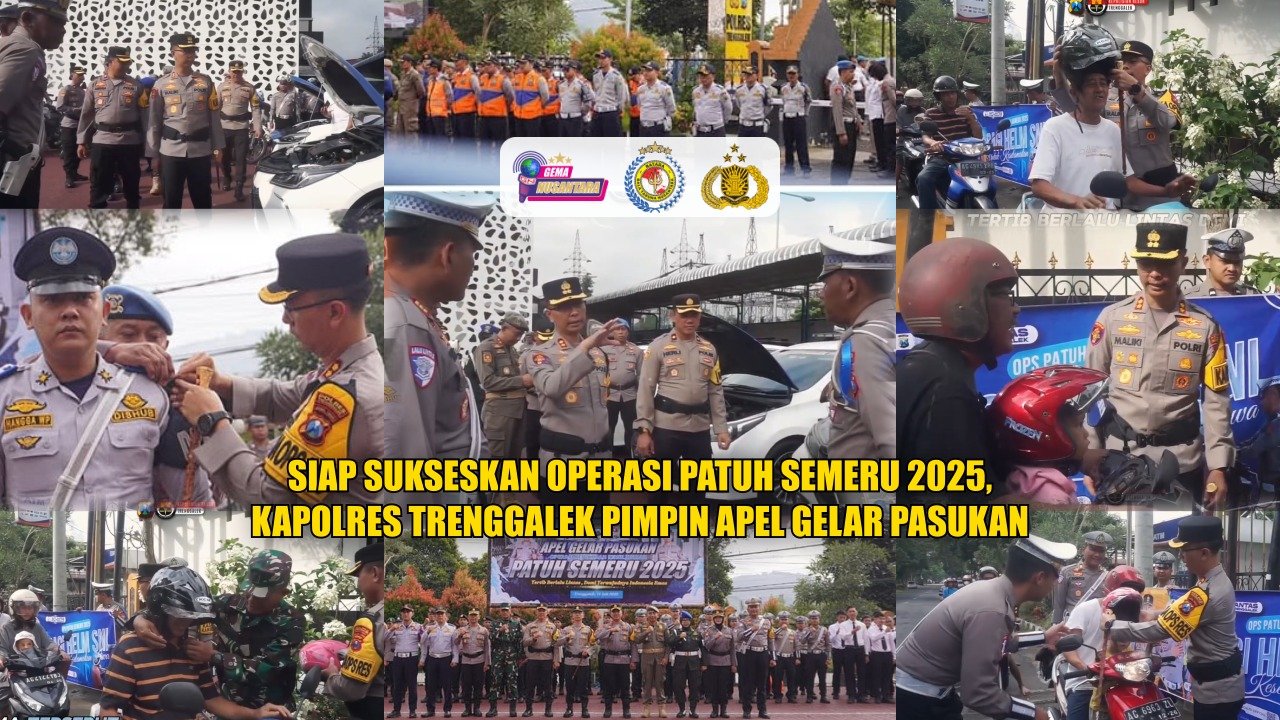 Siap Sukseskan Operasi Patuh Semeru 2025, Kapolres Trenggalek Pimpin Apel Gelar Pasukan