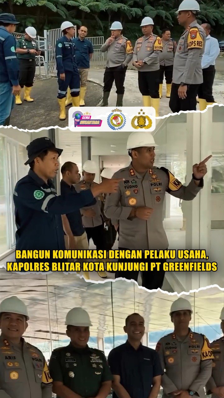 Bangun Komunikasi Dengan Pelaku Usaha, Kapolres Blitar Kota Kunjungi PT Greenfields