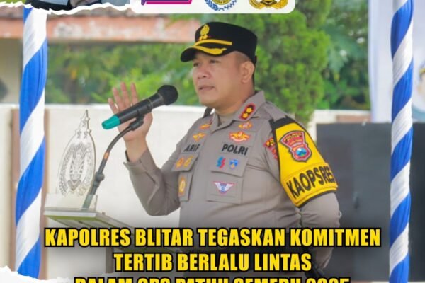 KAPOLRES BLITAR TEGASKAN KOMITMEN TERTIB BERLALU LINTAS DALAM OPS PATUH SEMERU 2025