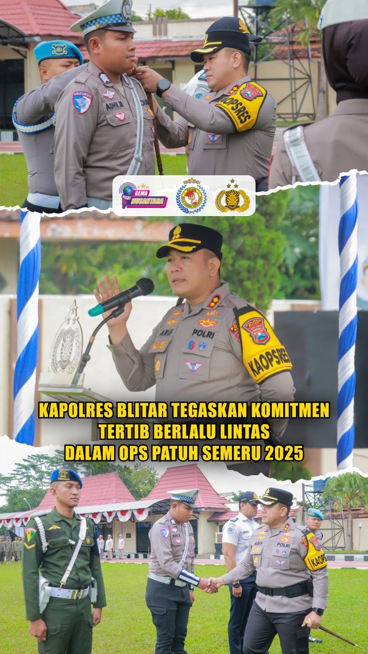 KAPOLRES BLITAR TEGASKAN KOMITMEN TERTIB BERLALU LINTAS DALAM OPS PATUH SEMERU 2025