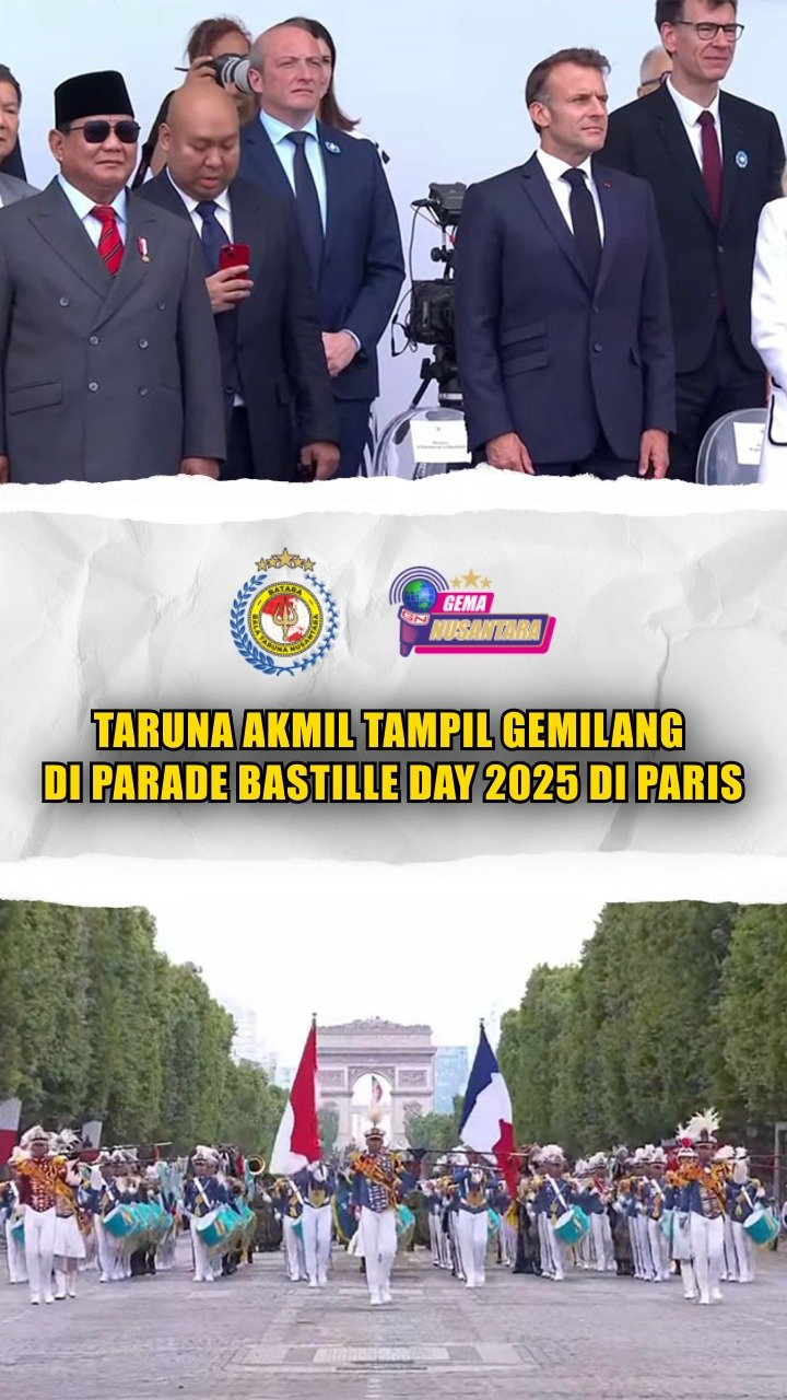 Taruna Akmil Tampil Gemilang Di Parade Bastille Day 2025 Di Paris