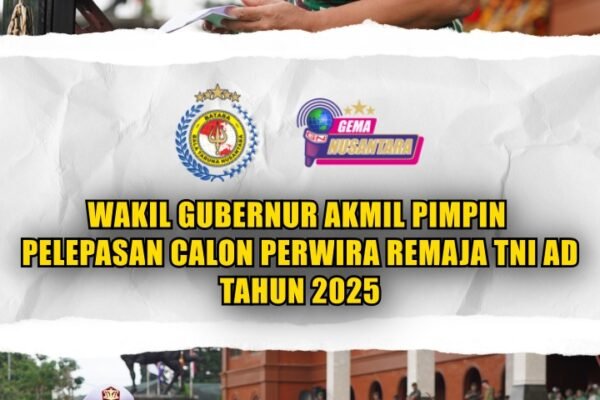 Wakil Gubernur Akmil Pimpin Pelepasan Calon Perwira Remaja TNI AD Tahun 2025