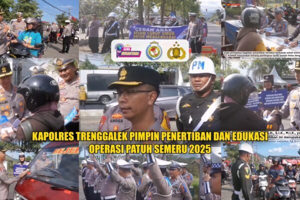 Kapolres Trenggalek Pimpin Penertiban dan Edukasi Operasi Patuh Semeru 2025