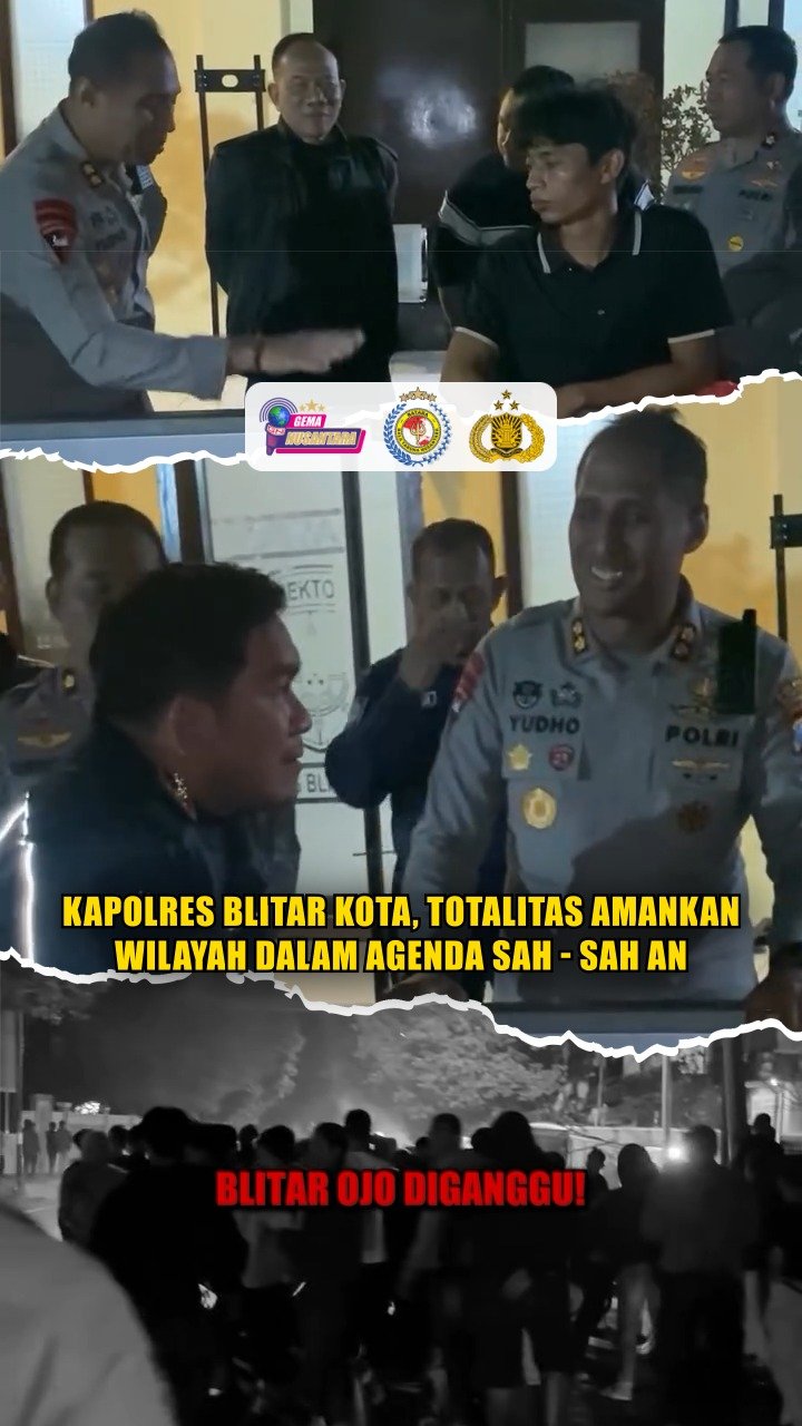 Kapolres Blitar Kota, Totalitas Amankan Wilayah Dalam Agenda Sah - Sah an