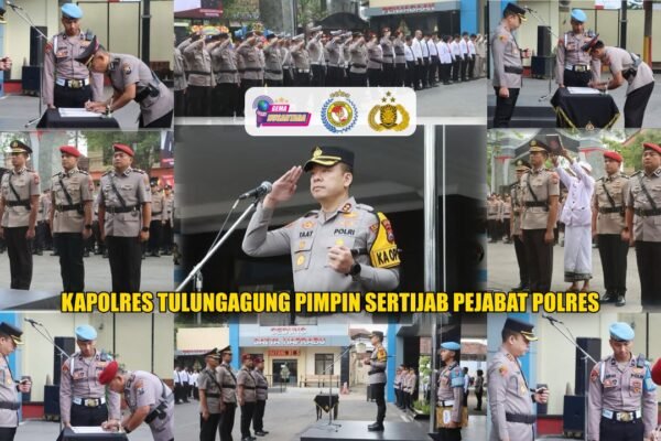 Kapolres Tulungagung Pimpin Sertijab Pejabat Polres