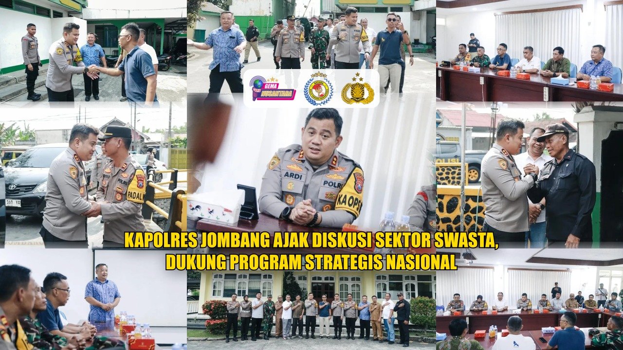 Kapolres Jombang Ajak Diskusi Sektor Swasta, Dukung Program Strategis Nasional