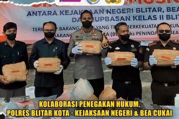 Kolaborasi Penegakan Hukum, Polres Blitar Kota – Kejaksaan Negeri & Bea Cukai. Kolaborasi Penegakan Hukum, Polres Blitar Kota - Kejaksaan Negeri & Bea Cukai.