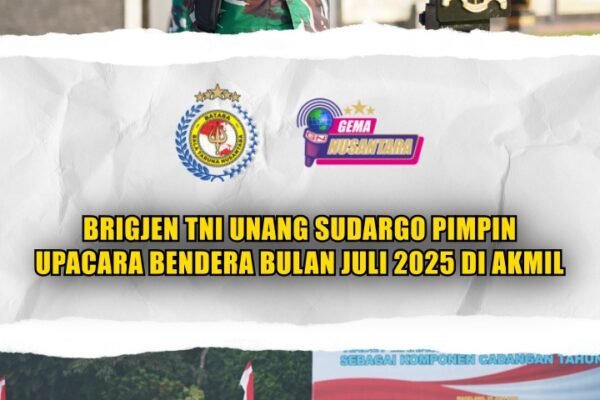 Brigjen TNI Unang Sudargo Pimpin Upacara Bendera Bulan Juli 2025 di Akmil