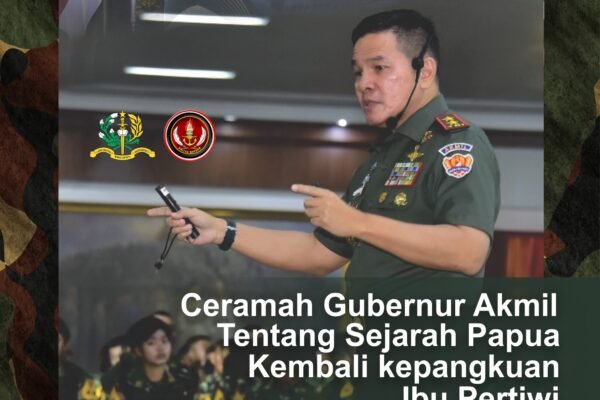 Ceramah Gubernur Akmil  tentang Sejarah Papua Kembali ke Pangkuan Ibu Pertiwi
