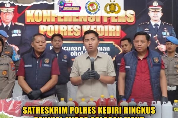 Satreskrim Polres Kediri Ringkus Penjual Miras Oplosan Maut