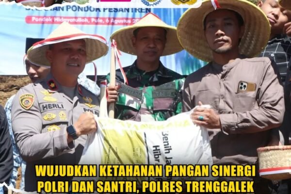 Wujudkan Ketahanan Pangan Sinergi Polri Dan Santri, Polres Trenggalek Kolaborasi dengan Ponpes Hidayatulloh