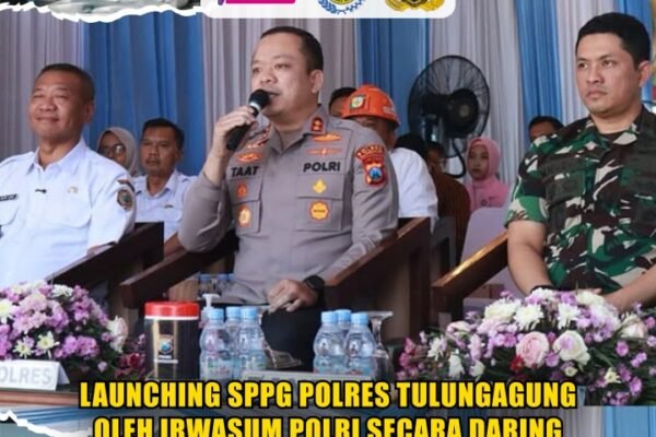 Launching SPPG Polres Tulungagung oleh Irwasum Polri Secara Daring.