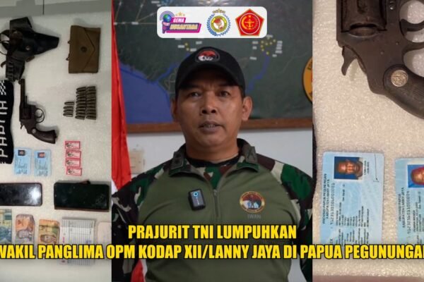 Prajurit TNI Lumpuhkan Wakil Panglima OPM Kodap XII/Lanny Jaya di Papua Pegunungan