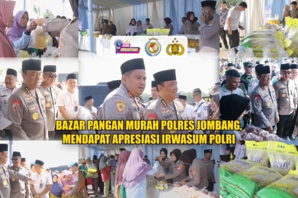 Bazar Pangan Murah Polres Jombang, Mendapat Apresiasi Irwasum Polri