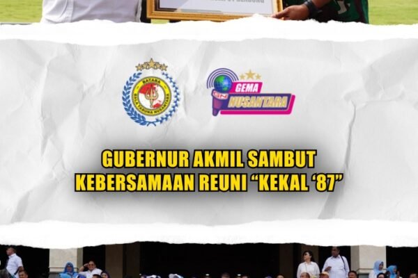 Gubernur Akmil Sambut Kebersamaan Reuni “Kekal ‘87”