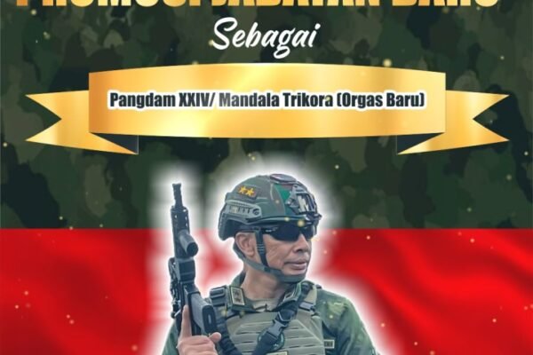 Selamat Atas Promosi Jabatan Baru Sebagai Pangdam XXIV/Mandala Trikora