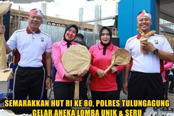 Semarakkan HUT RI ke 80, Polres Tulungagung Gelar Aneka Lomba Unik & Seru
