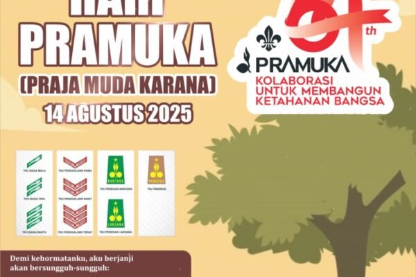 Selamat Memperingati Hari Pramuka, 14 Agustus 2025