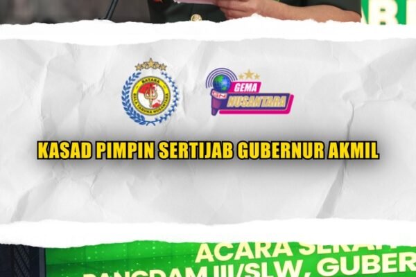 KASAD Pimpin Sertijab Gubernur Akmil