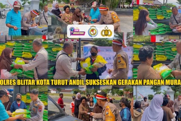 Polres Blitar Kota Turut Andil Sukseskan Gerakan Pangan Murah