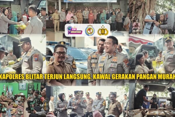 Kapolres Blitar Terjun Langsung, Kawal Gerakan Pangan Murah