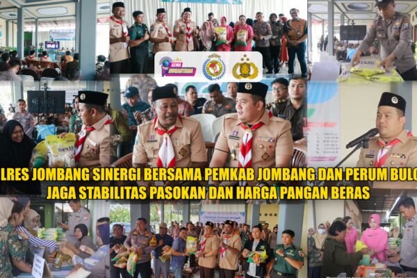 Polres Jombang Sinergi Bersama Pemkab Jombang Dan Perum Bulog, Jaga Stabilitas Pasokan Dan Harga Pangan Beras
