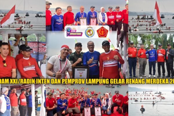 Kodam XXI/Radin Inten Dan Pemprov Lampung Gelar Renang Merdeka 2025