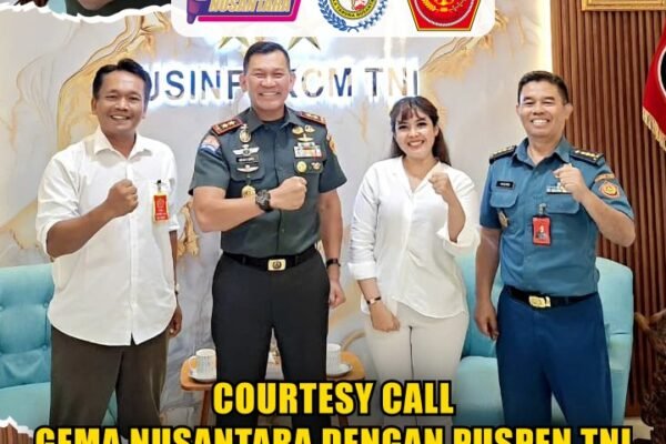 Courtesy Call Gema Nusantara Dengan Puspen TNI