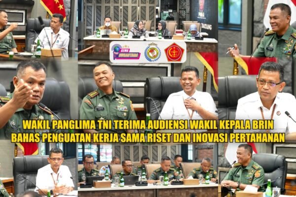Wakil Panglima TNI Terima Audiensi Wakil Kepala BRIN Bahas Penguatan Kerja Sama Riset dan Inovasi Pertahanan