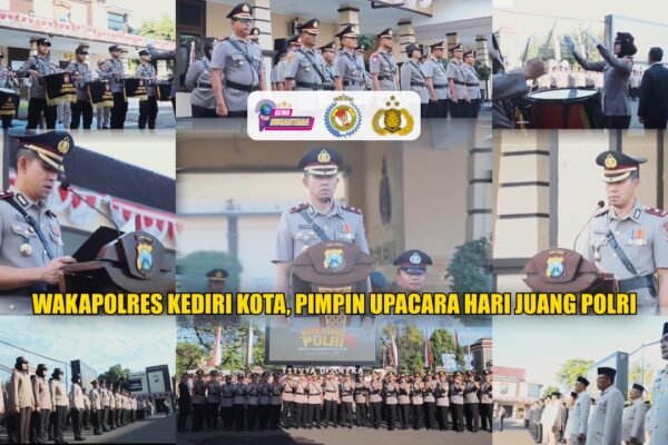 Wakapolres Kediri Kota, Pimpin Upacara Hari Juang Polri