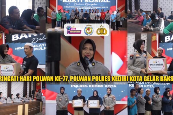 Peringati Hari Polwan Ke-77, Polwan Polres Kediri Kota Gelar Baksos