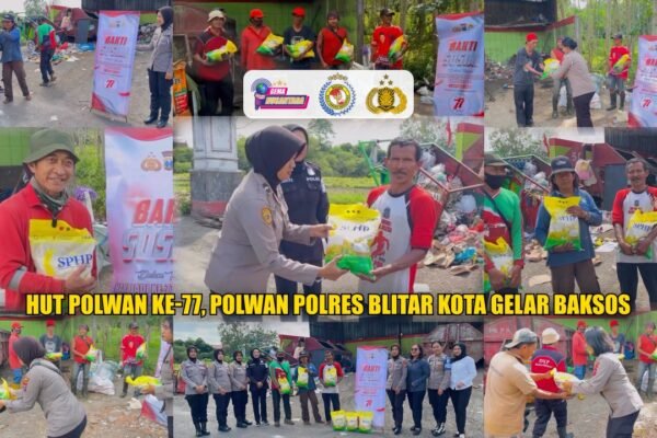 HUT Polwan ke-77, Polwan Polres Blitar Kota Gelar Baksos