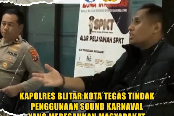 Kapolres Blitar Kota Tegas Tindak Penggunaan Sound Karnaval Yang Meresahkan Masyarakat