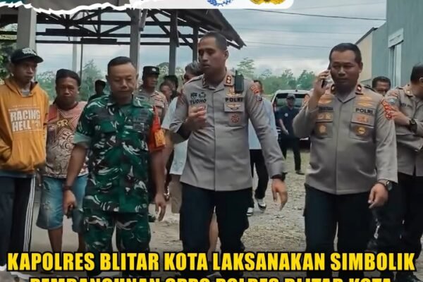 Kapolres Blitar Kota Laksanakan Simbolik Pembangunan SPPG Polres Blitar Kota