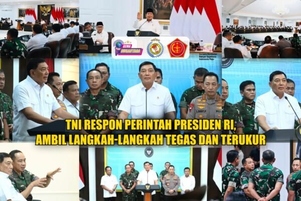 TNI Respon Perintah Presiden RI, Ambil Langkah-Langkah Tegas dan Terukur