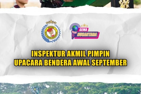 Inspektur Akmil Pimpin Upacara Bendera Awal September