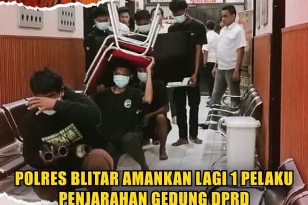Polres Blitar Amankan Lagi 1 Pelaku Penjarahan Gedung DPRD
