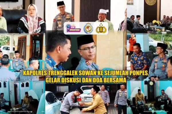 Kapolres Trenggalek Sowan Ke Sejumlah Ponpes, Gelar Diskusi dan Doa Bersama