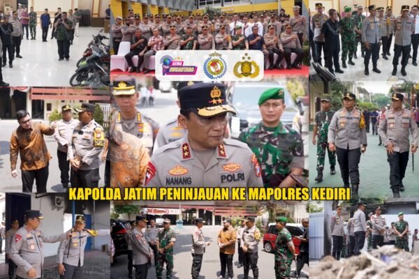 Kapolda Jatim Peninjauan ke Mapolres Kediri