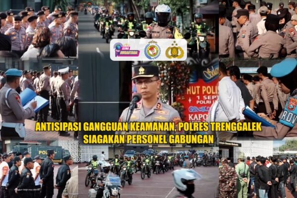 Antisipasi Gangguan Keamanan, Polres Trenggalek Siagakan Personel Gabungan