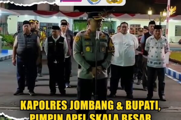 Kapolres Jombang Bupati Pimpin Apel Skala Besar