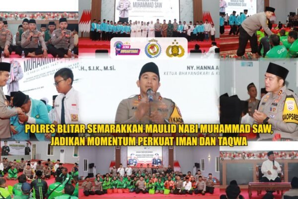 Polres Blitar Semarakkan Maulid Nabi Muhammad SAW, Jadikan Momentum Perkuat Iman dan Taqwa