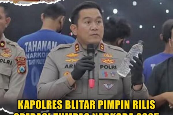 Kapolres Blitar Pimpin Rilis Operasi Tumpas Narkoba 2025