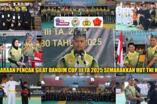 Kejuaraan Pencak Silat Dandim Cup III TA 2025 Semarakkan HUT TNI ke 80