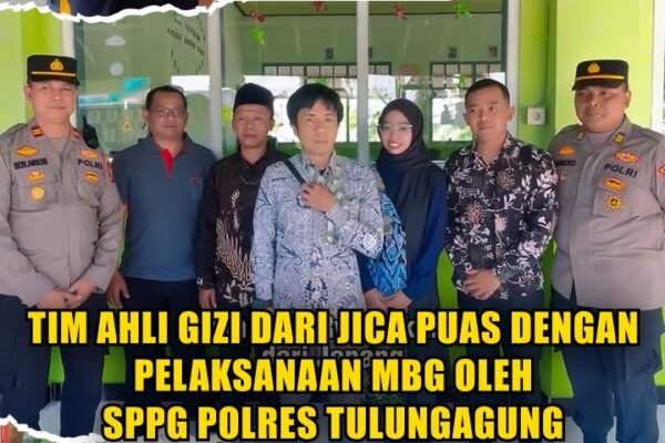 Tim Ahli Gizi dari JICA Puas dengan Pelaksanaan MBG oleh SPPG Polres Tulungagung.