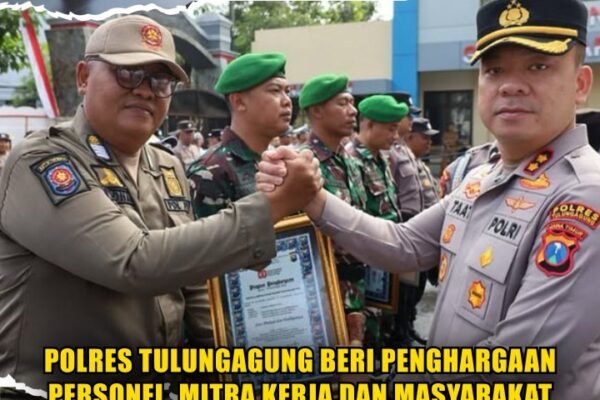 Polres Tulungagung Beri Penghargaan Personel, Mitra Kerja dan Masyarakat